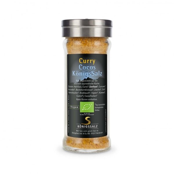Curry-Cocos-KönigsSalz Streuer 80g